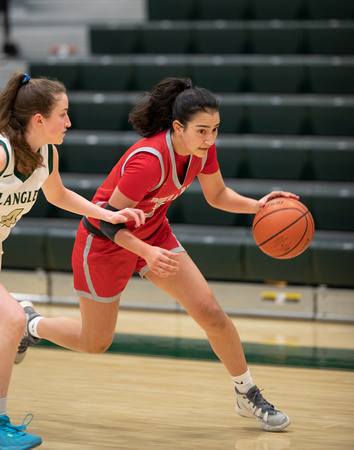 McLean varsity girls basketball in District semifinals vs Langle