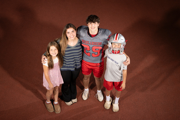 2024-11-07 McLean varsity football seniors with families