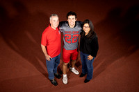2024-11-07 McLean varsity football seniors with families