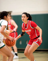 McLean varsity girls basketball in District semifinals vs Langle